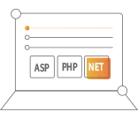 支持ASP、PHP、.Net等多种语言开发